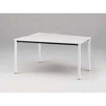 アクトリンク ミーティングテーブル 台形型 配線キャップなし アジャスター脚 W1800×D1200/800×H720　JPM-1812TNA-WL　［WL：天板 W9/ホワイトW×脚 W9/ホワイトW］