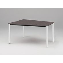 アクトリンク ミーティングテーブル 台形型 配線キャップなし アジャスター脚 W1800×D1200/800×H720　JPM-1812TNA-WR　［WR：天板 81/アッシュドオークD×脚 W9/ホワイトW］