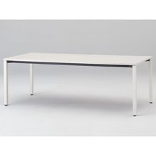 アクトリンク ミーティングテーブル 角型 配線キャップなし アジャスター脚 W2100×D900×H720　JPM-2109HNA-TM　［TM：天板 71/アッシュドオークＭ×脚 T1/サテンブラックT］