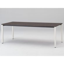 アクトリンク ミーティングテーブル 角型 配線キャップなし アジャスター脚 W2100×D900×H720　JPM-2109HNA-WR　［WR：天板 81/アッシュドオークD×脚 W9/ホワイトW］