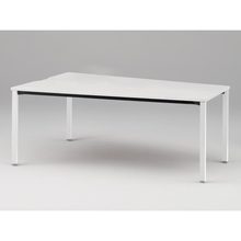 アクトリンク ミーティングテーブル 台形型 配線キャップなし アジャスター脚 W2400×D1200/800×H720　JPM-2412TNA-WL　［WL：天板 W9/ホワイトW×脚 W9/ホワイトW］