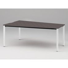 アクトリンク ミーティングテーブル 台形型 配線キャップなし アジャスター脚 W2400×D1200/800×H720　JPM-2412TNA-WR　［WR：天板 81/アッシュドオークD×脚 W9/ホワイトW］