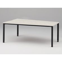 アクトリンク ミーティングテーブル 台形型 配線キャップなし キャスター脚 W2400×D1200/800×H720　JPM-2412TNC-TH　［TH：天板 61/アッシュドパインL×脚 T1/サテンブラックT］