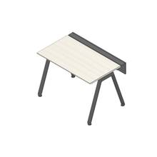 アフィーノ ワークベンチ JVB-1207GLTN-TH 片面タイプ 単独型 アルミ塗装脚 W1200×D700 ［天板：アッシュドパインL］