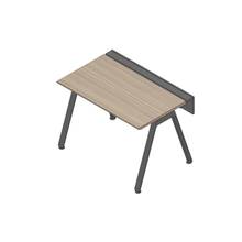 アフィーノ ワークベンチ JVB-1207GLTN-TM 片面タイプ 単独型 アルミ塗装脚 W1200×D700 ［天板：アッシュドオークM］