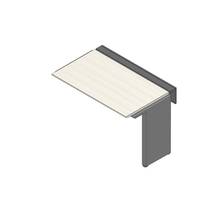 アフィーノ ワークベンチ JVB-1207TLN-PH 片面タイプ 連増セット アルミミラー脚 W1200×D700 ［天板：アッシュドパインL］