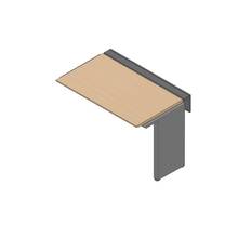 アフィーノ ワークベンチ JVB-1207TLN-PX 片面タイプ 連増セット アルミミラー脚 W1200×D700 ［天板：ホワイトオークM］