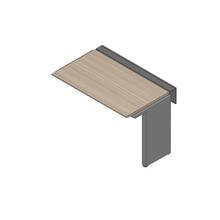 アフィーノ ワークベンチ JVB-1207TLN-TM 片面タイプ 連増セット アルミ塗装脚 W1200×D700 ［天板：アッシュドオークM］