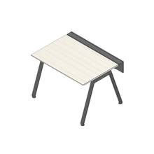 アフィーノ ワークベンチ JVB-1208GLTN-TH 片面タイプ 単独型 アルミ塗装脚 W1200×D800 ［天板：アッシュドパインL］