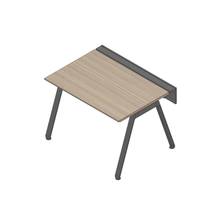 アフィーノ ワークベンチ JVB-1208GLTN-TM 片面タイプ 単独型 アルミ塗装脚 W1200×D800 ［天板：アッシュドオークM］