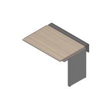 アフィーノ ワークベンチ JVB-1208TLN-PM 片面タイプ 連増セット アルミミラー脚 W1200×D800 ［天板：アッシュドオークM］