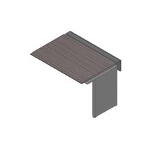 アフィーノ ワークベンチ JVB-1208TLN-PR 片面タイプ 連増セット アルミミラー脚 W1200×D800 ［天板：アッシュドオークD］