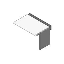 アフィーノ ワークベンチ JVB-1208TLN-TL 片面タイプ 連増セット アルミ塗装脚 W1200×D800 ［天板：ホワイトW］