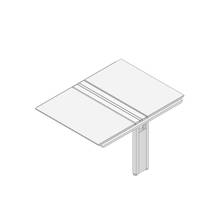 アフィーノ ワークベンチ JVB-1214TEM1-NS 両面タイプ 連増セット 木製脚 W1200×D1400 ［天板：マットホワイト］