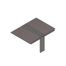 アフィーノ ワークベンチ JVB-1214TEN-PR 両面タイプ 連増セット アルミミラー脚 W1200×D1400 ［天板：アッシュドオークD］