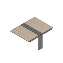 アフィーノ ワークベンチ JVB-1214TEN-TM 両面タイプ 連増セット アルミ塗装脚 W1200×D1400 ［天板：アッシュドオークM］