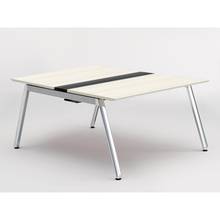 アフィーノ ワークベンチ JVB-1216GEPN-PH 両面タイプ 単独型 アルミミラー脚 W1200×D1600 ［天板：アッシュドパインL］