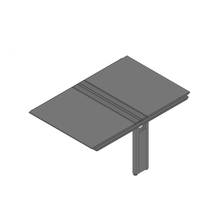 アフィーノ ワークベンチ JVB-1216TEM1-KM 両面タイプ 連増セット 木製脚 W1200×D1600 ［天板：マットブラック］