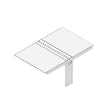 アフィーノ ワークベンチ JVB-1216TEM1-NS 両面タイプ 連増セット 木製脚 W1200×D1600 ［天板：マットホワイト］