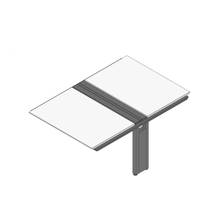 アフィーノ ワークベンチ JVB-1216TEN-TL 両面タイプ 連増セット アルミ塗装脚 W1200×D1600 ［天板：ホワイトW］