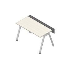 アフィーノ ワークベンチ JVB-1407GLPN-PH 片面タイプ 単独型 アルミミラー脚 W1400×D700 ［天板：アッシュドパインL］