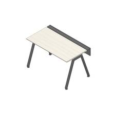 アフィーノ ワークベンチ JVB-1407GLTN-TH 片面タイプ 単独型 アルミ塗装脚 W1400×D700 ［天板：アッシュドパインL］