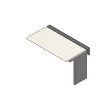 アフィーノ ワークベンチ JVB-1407TLN-PH 片面タイプ 連増セット アルミミラー脚 W1400×D700 ［天板：アッシュドパインL］