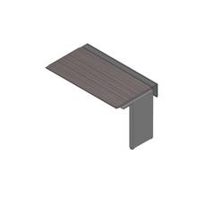 アフィーノ ワークベンチ JVB-1407TLN-PR 片面タイプ 連増セット アルミミラー脚 W1400×D700 ［天板：アッシュドオークD］