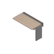 アフィーノ ワークベンチ JVB-1407TLN-TM 片面タイプ 連増セット アルミ塗装脚 W1400×D700 ［天板：アッシュドオークM］