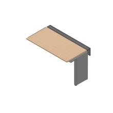 アフィーノ ワークベンチ JVB-1407TLN-TX 片面タイプ 連増セット アルミ塗装脚 W1400×D700 ［天板：ホワイトオークM］