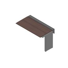 アフィーノ ワークベンチ JVB-1407TLN-TY 片面タイプ 連増セット アルミ塗装脚 W1400×D700 ［天板：ブラックウォールナットD］