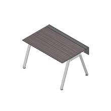 アフィーノ ワークベンチ JVB-1408GLPN-PR 片面タイプ 単独型 アルミミラー脚 W1400×D800 ［天板：アッシュドオークD］