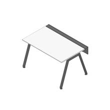 アフィーノ ワークベンチ JVB-1408GLTN-TL 片面タイプ 単独型 アルミ塗装脚 W1400×D800 ［天板：ホワイトW］