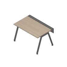 アフィーノ ワークベンチ JVB-1408GLTN-TM 片面タイプ 単独型 アルミ塗装脚 W1400×D800 ［天板：アッシュドオークM］