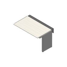 アフィーノ ワークベンチ JVB-1408TLN-PH 片面タイプ 連増セット アルミミラー脚 W1400×D800 ［天板：アッシュドパインL］