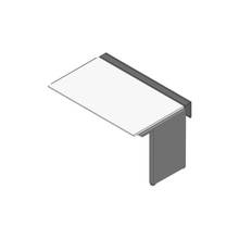 アフィーノ ワークベンチ JVB-1408TLN-PL 片面タイプ 連増セット アルミミラー脚 W1400×D800 ［天板：ホワイトW］