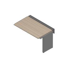 アフィーノ ワークベンチ JVB-1408TLN-PM 片面タイプ 連増セット アルミミラー脚 W1400×D800 ［天板：アッシュドオークM］