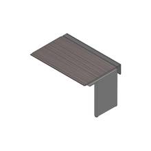 アフィーノ ワークベンチ JVB-1408TLN-TR 片面タイプ 連増セット アルミ塗装脚 W1400×D800 ［天板：アッシュドオークD］