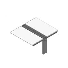 アフィーノ ワークベンチ JVB-1414TEN-TL 両面タイプ 連増セット アルミ塗装脚 W1400×D1400 ［天板：ホワイトW］