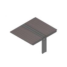 アフィーノ ワークベンチ JVB-1414TEN-TR 両面タイプ 連増セット アルミ塗装脚 W1400×D1400 ［天板：アッシュドオークD］