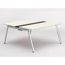 アフィーノ ワークベンチ JVB-1416GEPN-PH 両面タイプ 単独型 アルミミラー脚 W1400×D1600 ［天板：アッシュドパインL］