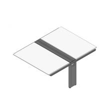 アフィーノ ワークベンチ JVB-1416TEN-TL 両面タイプ 連増セット アルミ塗装脚 W1400×D1600 ［天板：ホワイトW］