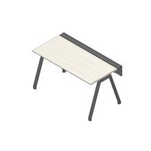 アフィーノ ワークベンチ JVB-1507GLTN-TH 片面タイプ 単独型 アルミ塗装脚 W1400×D700 ［天板：アッシュドパインL］