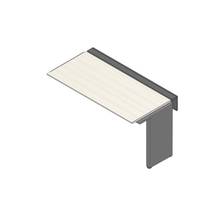 アフィーノ ワークベンチ JVB-1507TLN-PH 片面タイプ 連増セット アルミミラー脚 W1400×D700 ［天板：アッシュドパインL］