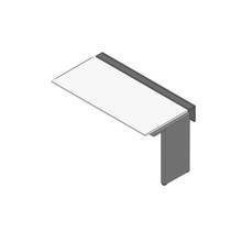 アフィーノ ワークベンチ JVB-1507TLN-PL 片面タイプ 連増セット アルミミラー脚 W1500×D700 ［天板：ホワイトW］