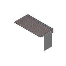 アフィーノ ワークベンチ JVB-1507TLN-PR 片面タイプ 連増セット アルミミラー脚 W1500×D700 ［天板：アッシュドオークD］