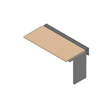 アフィーノ ワークベンチ JVB-1507TLN-PX 片面タイプ 連増セット アルミミラー脚 W1500×D700 ［天板：ホワイトオークM］