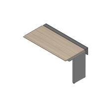 アフィーノ ワークベンチ JVB-1507TLN-TM 片面タイプ 連増セット アルミ塗装脚 W1500×D700 ［天板：アッシュドオークM］