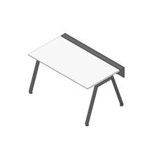 アフィーノ ワークベンチ JVB-1508GLTN-TL 片面タイプ 単独型 アルミ塗装脚 W1500×D800 ［天板：ホワイトW］