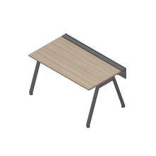 アフィーノ ワークベンチ JVB-1508GLTN-TM 片面タイプ 単独型 アルミ塗装脚 W1500×D800 ［天板：アッシュドオークM］